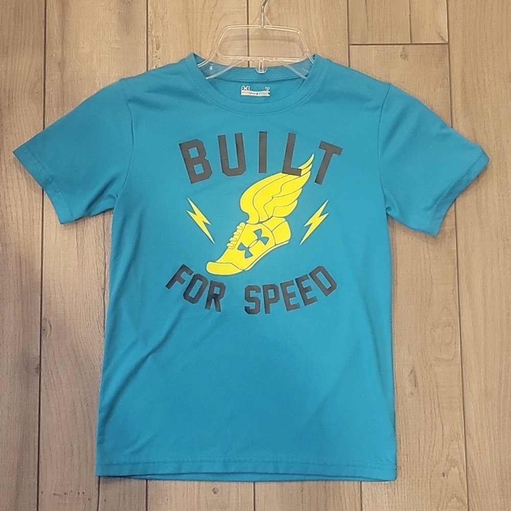 Under Armour Heat Gear "Built for Speed" Short Sleeve T-Shirt - Size 7